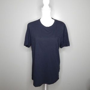 everlane women black cotton shirt SZ L